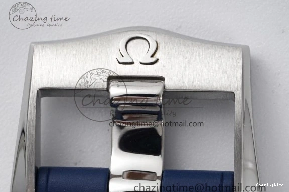 0417 Fashionable Seamaster Diver 300M ZF 1:1 Best Edition Blue Ceramic Blue Dial on Blue Rubber Strap A 7822